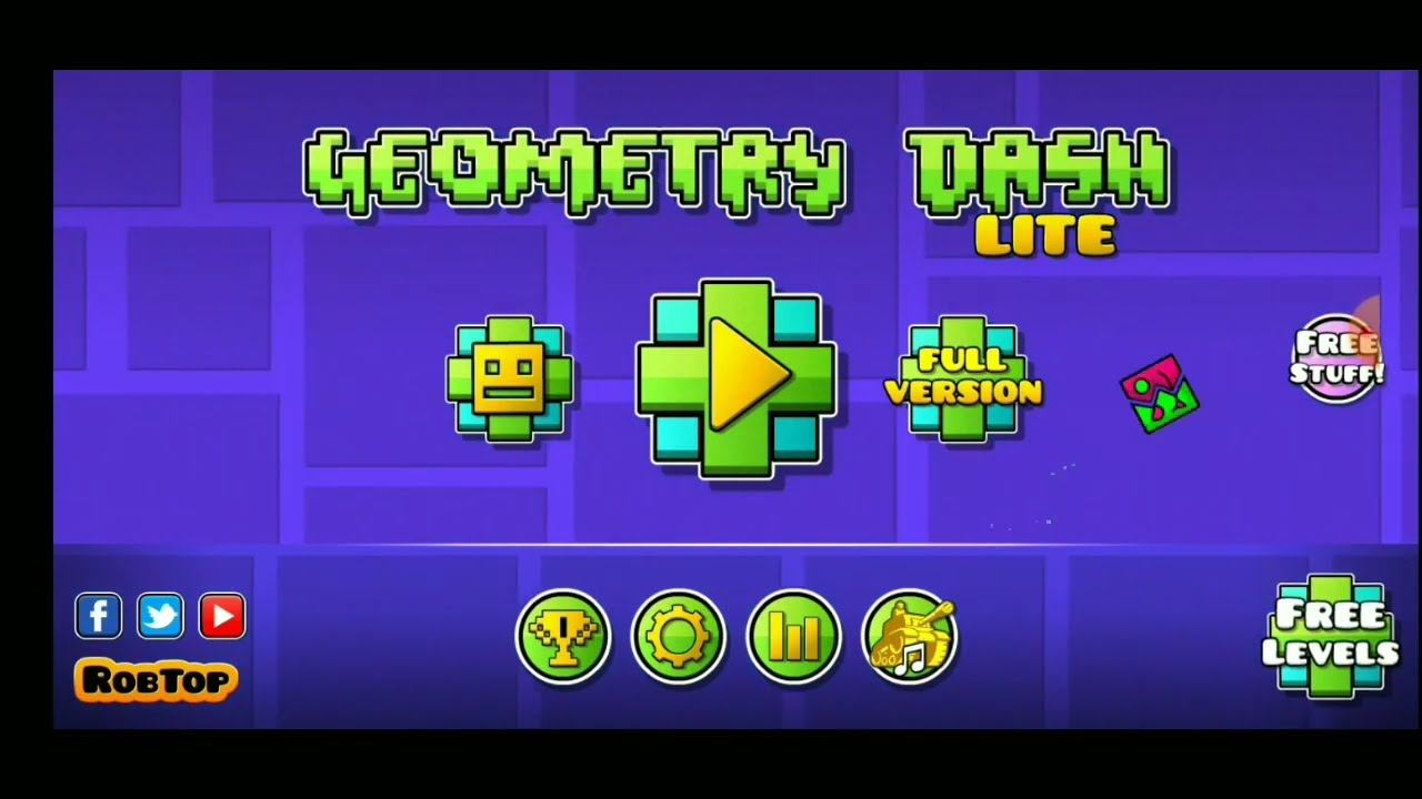 ИГРАЮ в ИГРУ GEOMETRY DASH LITE смотреть онлайн