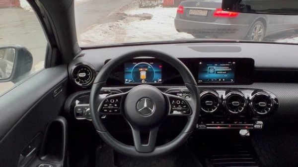 A-class W177 2021 Запуск с телефона и штатного ключа