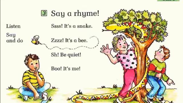 English Together 1 . Pupils' Book. Unit 4  . Say A Rhyme!