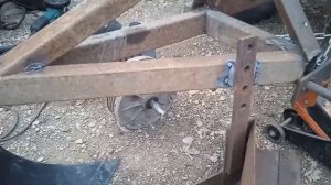 самодельный 2х корпусный плуг для минитрактора
