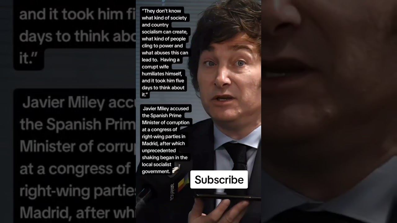 Javier Miley accused the Prime Minister of Spain of corruption (Quotes) смотреть онлайн