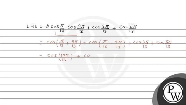 सिद्ध कीजिए:
\[
2 \cos \frac{\pi}{13} \cos \frac{9 \pi}{13}+\cos \frac{3 \pi}{13}+\cos \frac{5 \... смотреть онлайн