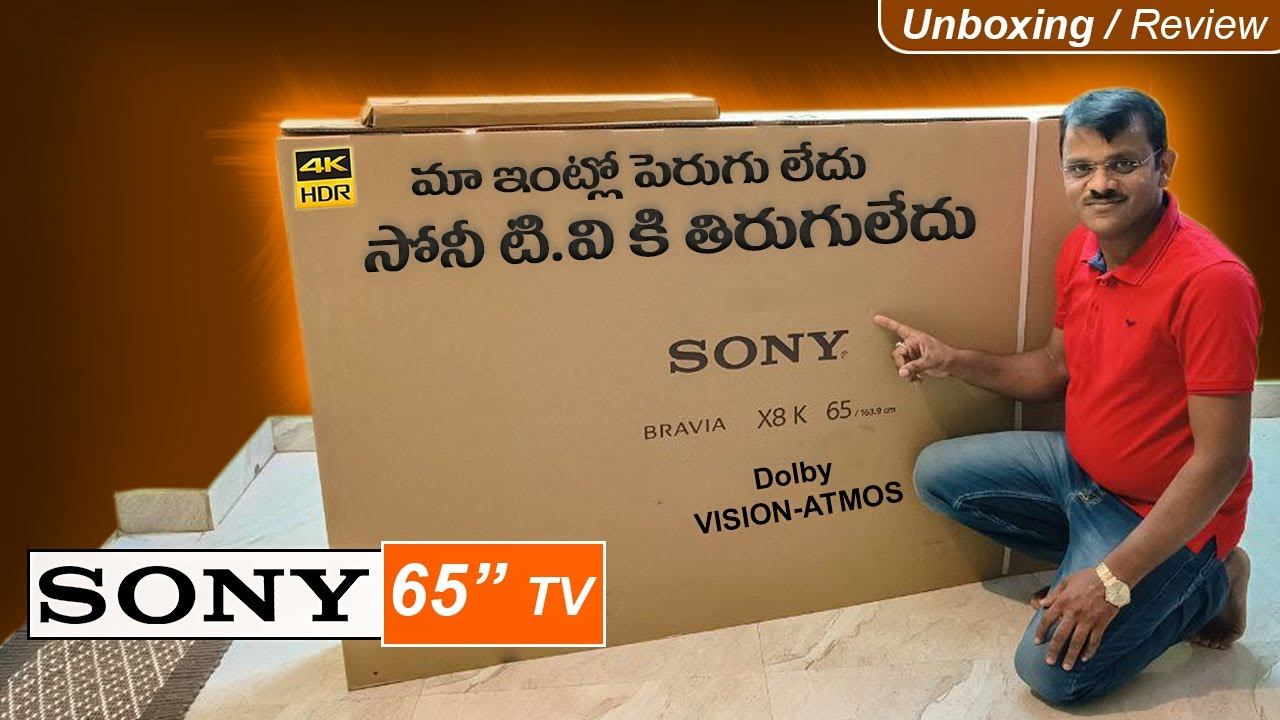 Sony Bravia 164 cm (65 inches) 4K Ultra HD Smart LED Google TV KD - 65X80K Unboxing Telugu / Revie смотреть онлайн