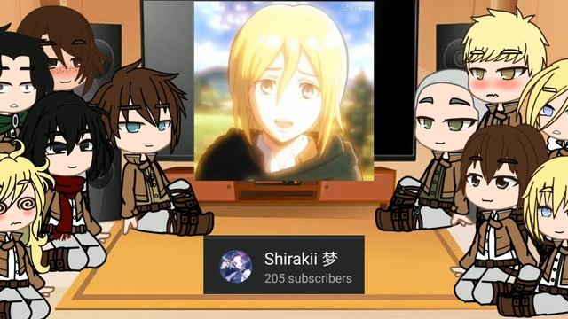Past AoT reacts! || 3/? || shorter than Levi || ymir x Historia || jealous Reiner || my AU смотреть онлайн