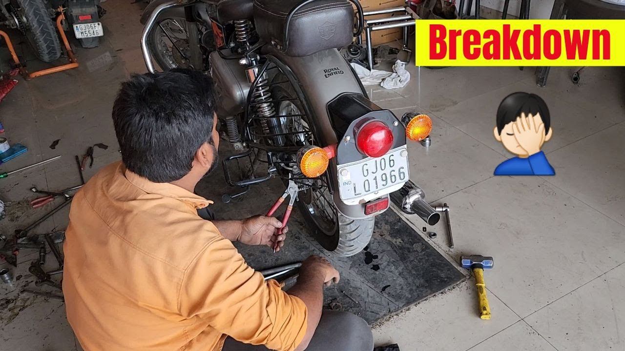 Breakdown - My Royal Enfield Classic 350 Big Issue 😭 смотреть онлайн