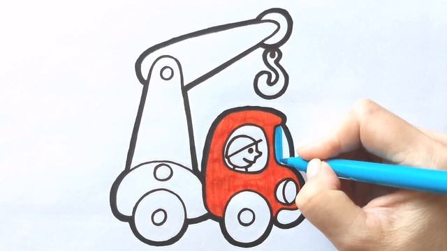 Как нарисовать МАШИНУ КРАН / раскраска для детей / Нарисуй Ка смотреть онлайн