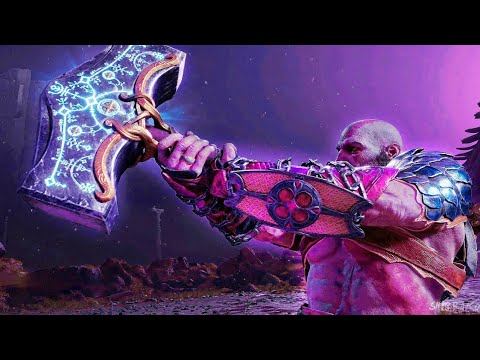 Kratos Lifts Thor's Hammer Mjolnir - God of War RAGNAROK 4K ULTRA HD смотреть онлайн