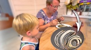 Мы поели змей! Это возможно только в Петербурге! Миноги. Съездили к мамам и к сыну. День 07-11