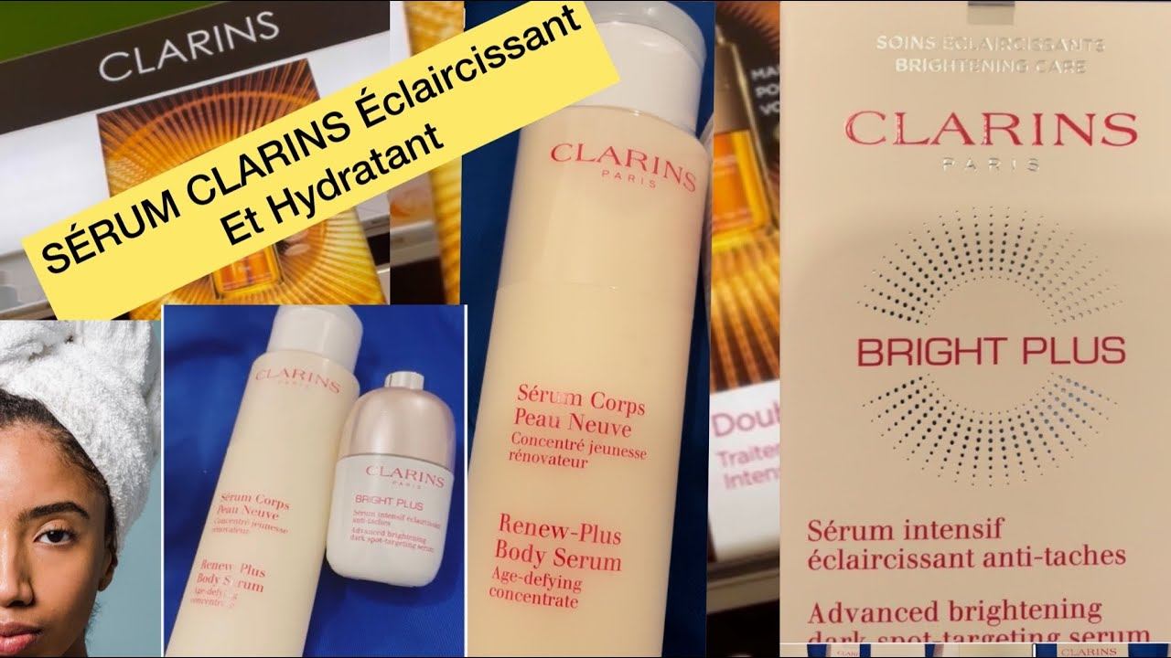 2 SÉRUM CLARINS 😍ÉCLAIRCISSANT et HYDRATANT смотреть онлайн