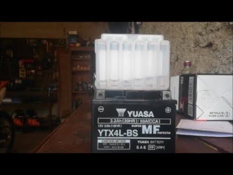 How To Fill And Charge Yuassa YTX4L BS Battery смотреть онлайн