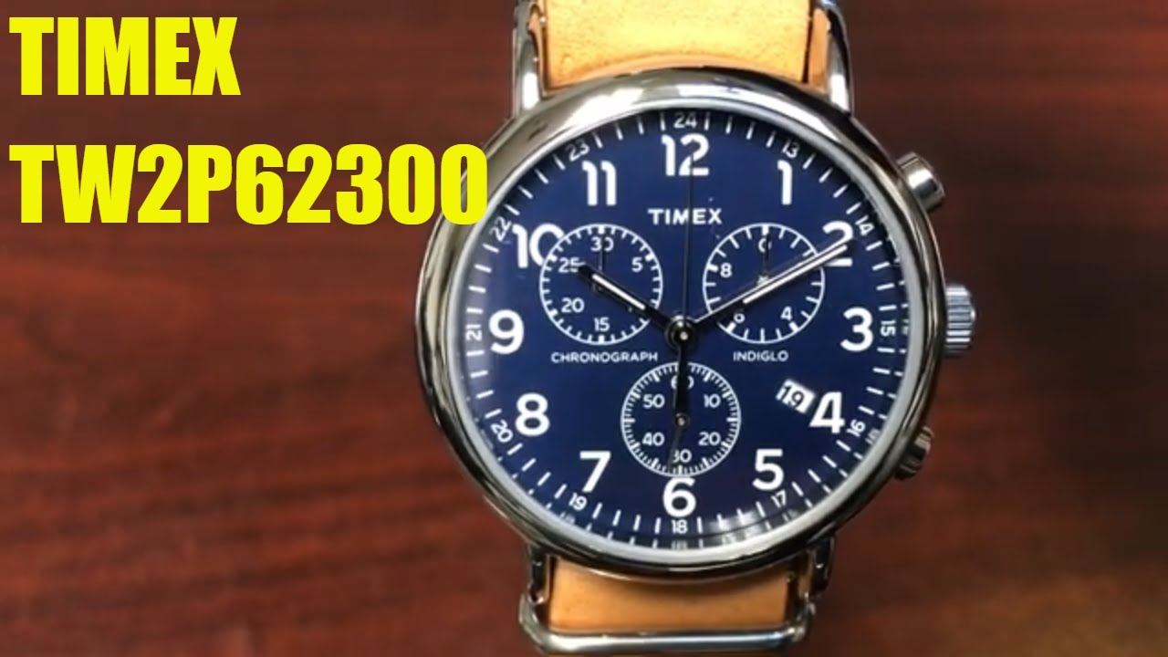 Timex Weekender Chronograph Watch TW2P62300 смотреть онлайн