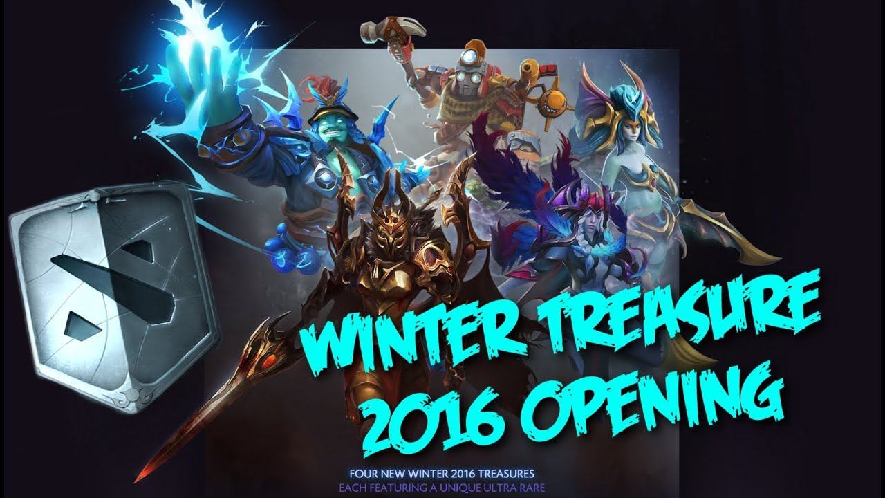 MY FIRST GIVEAWAY - DotA 2 Winter Treasure 2016 смотреть онлайн