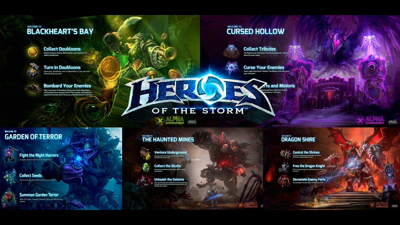 Heroes of the Storm: описание карт смотреть онлайн