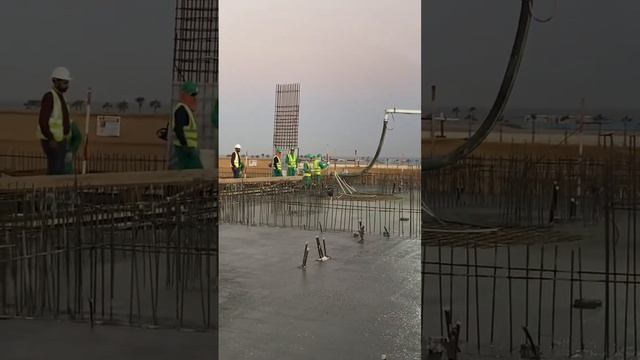 Casting Post Tension Slab. #shortvideo #construction #underconstruction смотреть онлайн