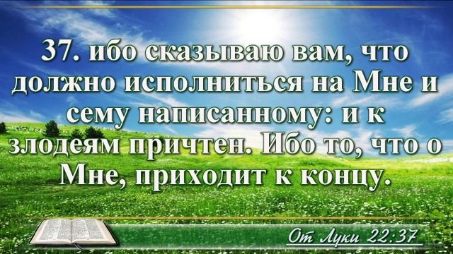 ВидеоБиблия Евангелие от Луки с музыкой глава 22 драматизированный перевод смотреть онлайн
