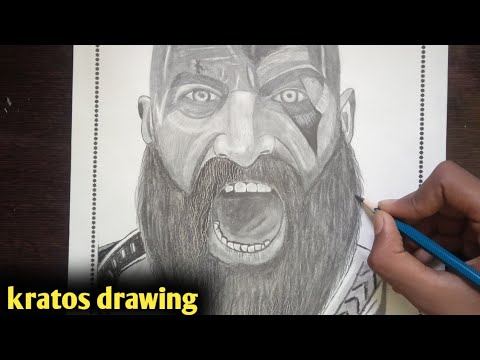 Kratos drawing 🔥 (god of war) | shading tutorial | harshraj chouhan arts смотреть онлайн
