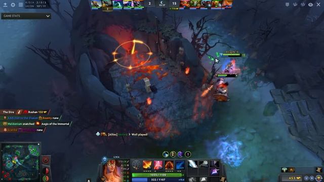 Scandal plays Lina Dota 2 Full Gameplay смотреть онлайн