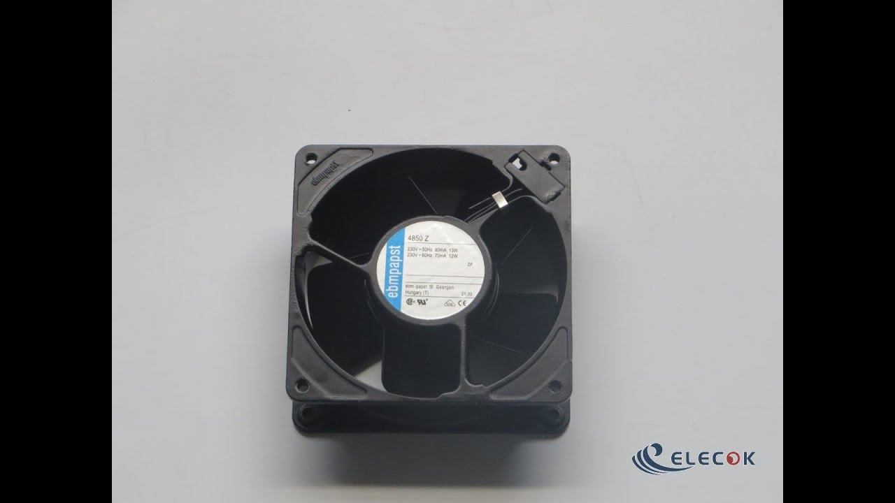 4850Z 230V 0.08/0.07A 13/12W Cooling Fan with plug connector смотреть онлайн