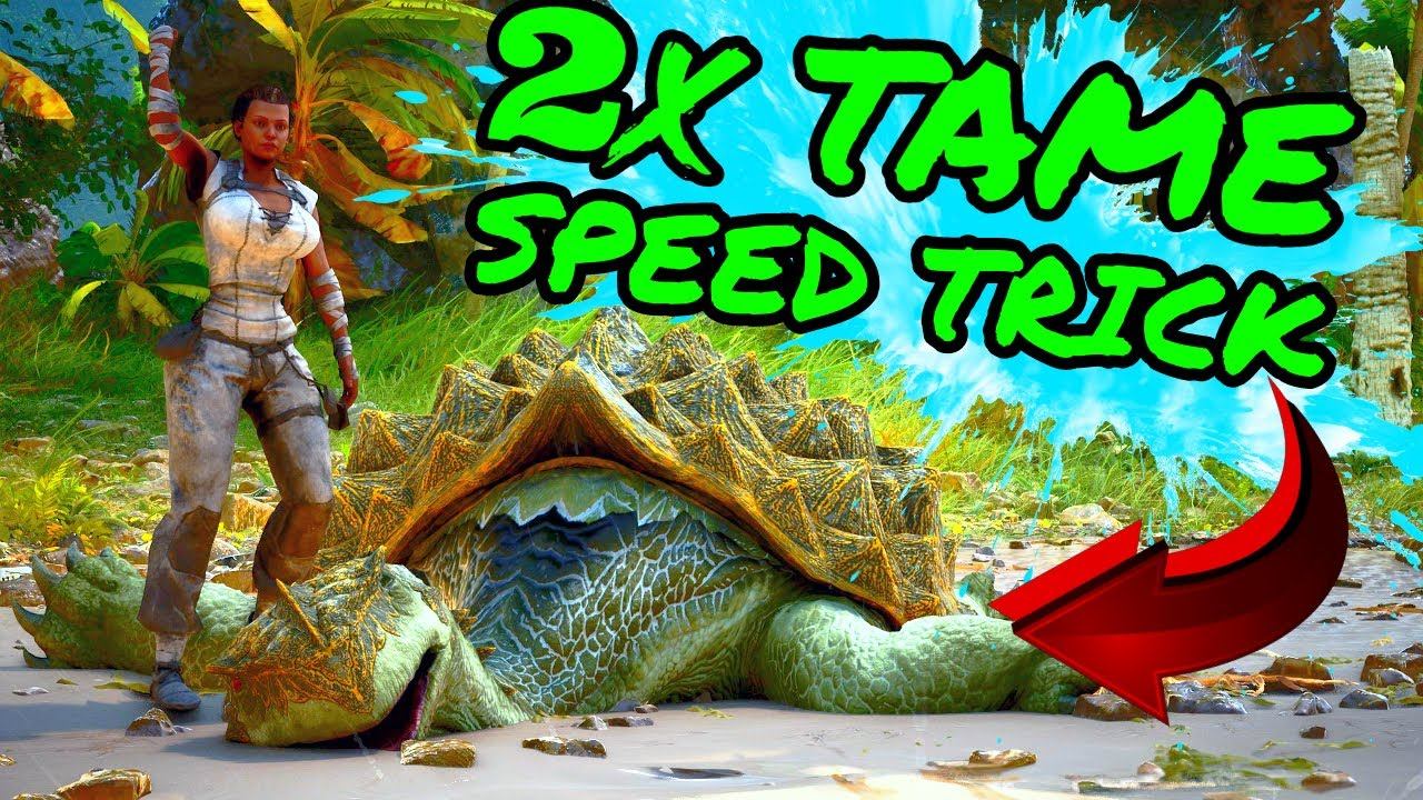 How To Tame Things 2 TIMES AS FAST in Ark Survival Ascended!! ASA Speed Taming Trick!!! смотреть онлайн