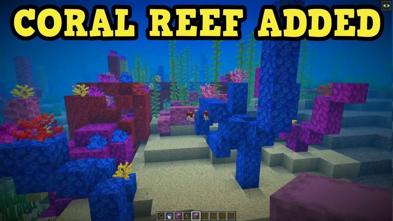 Minecraft - NEW CORAL REEF - 1.13 Snapshot смотреть онлайн
