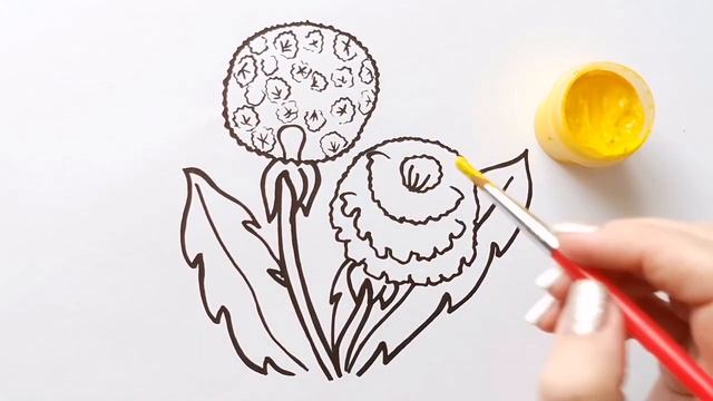 ОДУВАНЧИК / мультик раскраска для детей / Нарисуй Ка смотреть онлайн