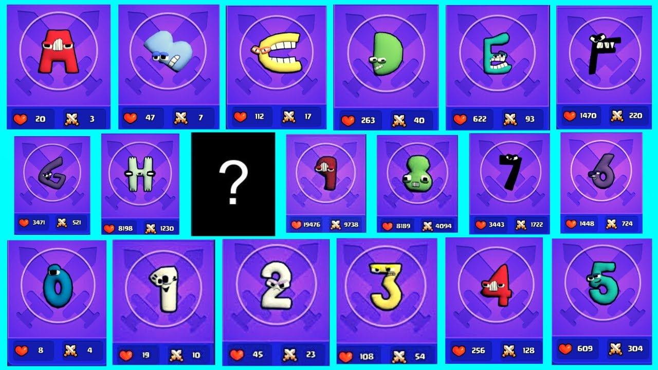 MERGE 'ALPHABET + NUMBER LORE' 3D - Monster Fusion ⭐ ⭐⭐⭐ Part 2 Abcdefghijklmnop..vwxyz + 123456789