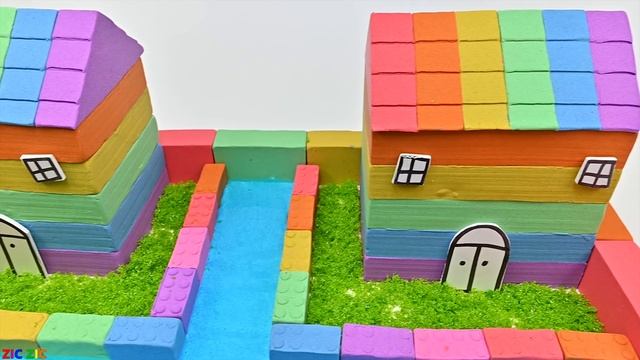 DIY Miniature Kinetic Sand House | Build Villa Has Lake vs Yacht from Kinetic Sand & Slime | Zic Zi смотреть онлайн