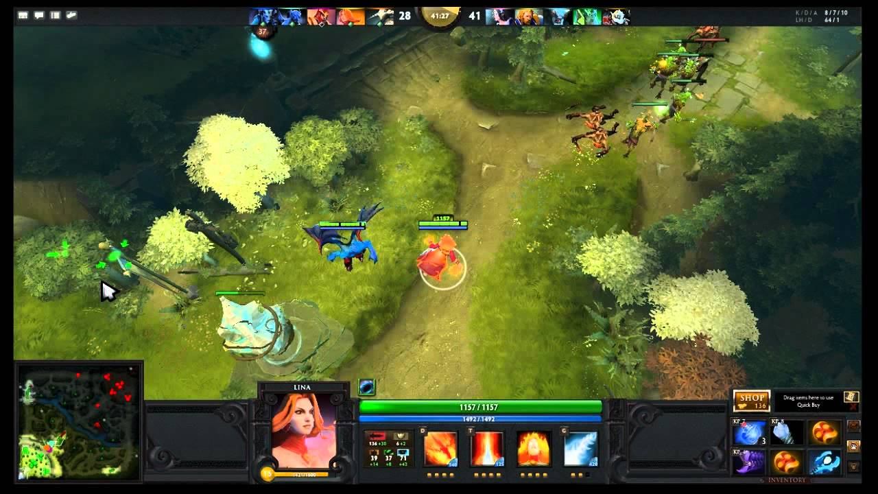 Dota 2 - Lina Gameplay Parte 2 смотреть онлайн