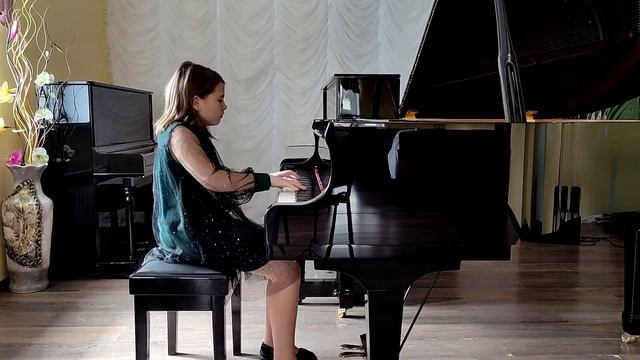 Судьина Надежда, 10 лет. К.Черни - Г.ермер. часть 1 этюд № 23 смотреть онлайн