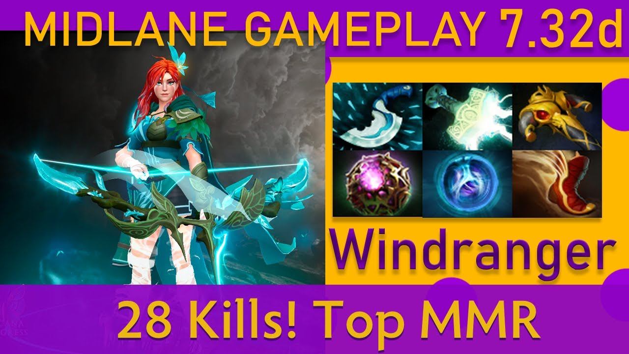 💥28 Kills! Windranger Mid Gameplay - Top MMR Dota 2 смотреть онлайн