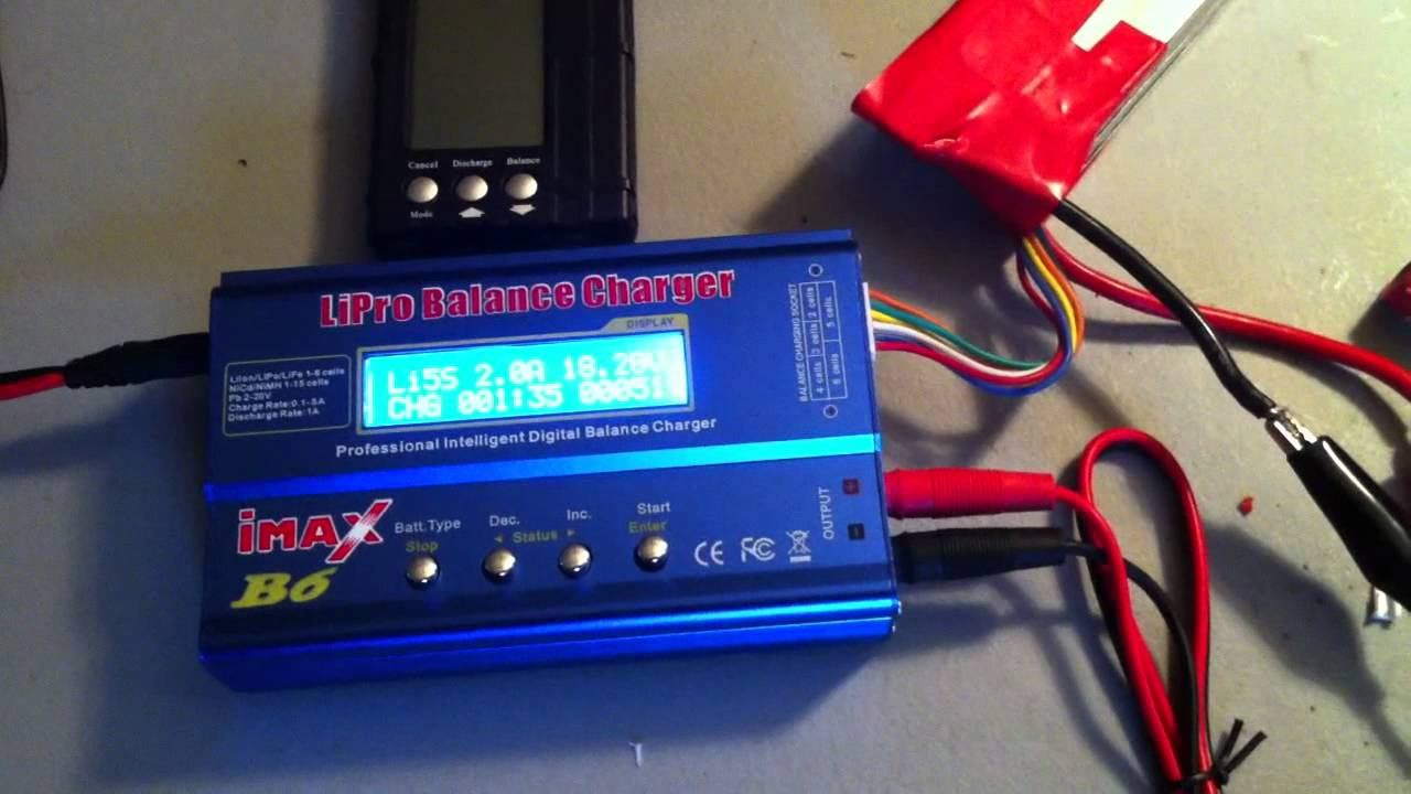 LIPO Charging - IMAX 6 balance charger and Battery Medic смотреть онлайн