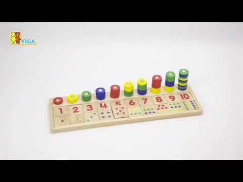 Деревянный набор Viga Toys Цифры и счет 59072 смотреть онлайн
