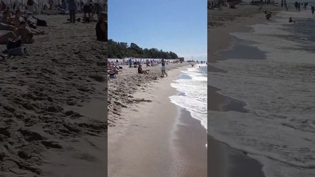 Пляж Балтийского моря сейчас. Янтарный смотреть онлайн