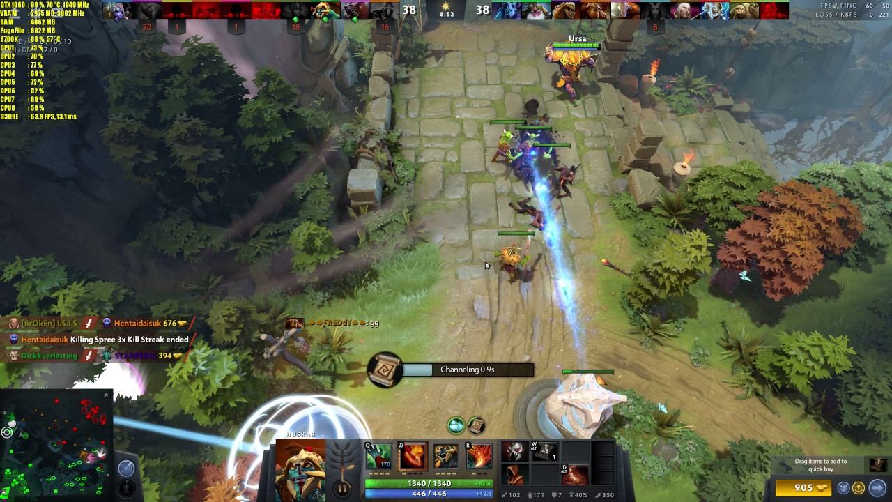 DOTA 2 GTX 1060 4K | FPS TEST | 10v10 IMBA смотреть онлайн