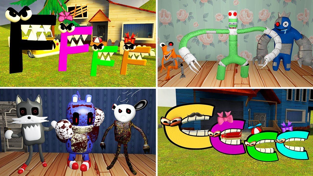🤠 ALPHABET LORE FAMILY MECHA RAINBOW FRIENDS 3D SANIC CLONES MEMES SPARTAN KICKING HELLO NEIGHBOR 2 смотреть онлайн