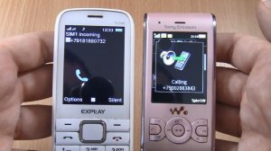 Incoming call & Outgoing call at the Same Time  Sony Ericsson walkman+Explay