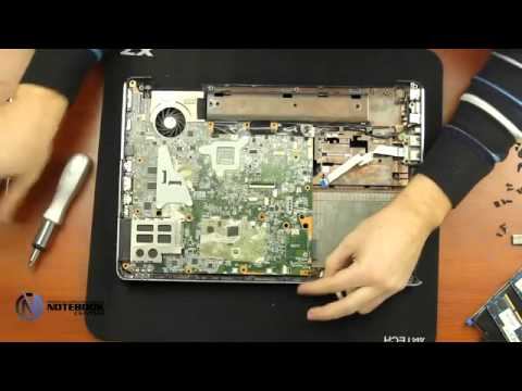 HP Pavilion dv6 Disassembly and fan cleaning смотреть онлайн