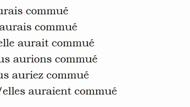 Изучение французского языка = Спряжение глаголов = Commuer смотреть онлайн