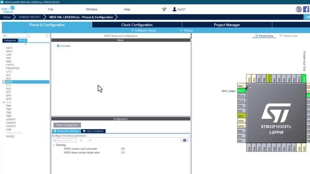 Урок по STM32 N26 HAL Watchdog