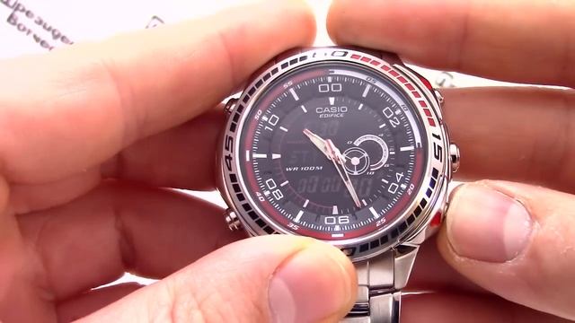 Casio EDIFICE EFA-121D-1A [EFA-121D-1AVEF] - Инструкция, как настроить от PresidentWatches.Ru смотреть онлайн