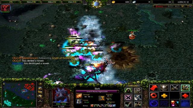 Dota V6.83d Ai l 4 Slark EP2 : เข้าป่าเพื่อหาเลือด смотреть онлайн