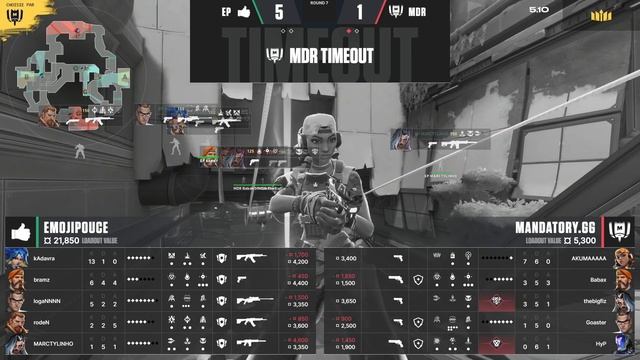 EMOJI POUCE vs MANDATORY - Map 2 - Demi-Finales - VALORANT Coupe de France смотреть онлайн