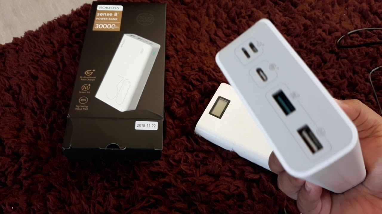 Romoss Sense 8+ 30000mah bought for P1119 смотреть онлайн