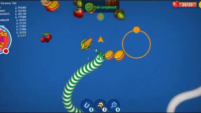 WORMSZONE.IO LIVE || BEST GAMEPLAY SLITHER SNAKE 🐍 смотреть онлайн