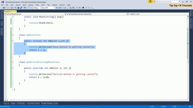 C#.Net Common interview Questions Part 4: Polymorphism смотреть онлайн