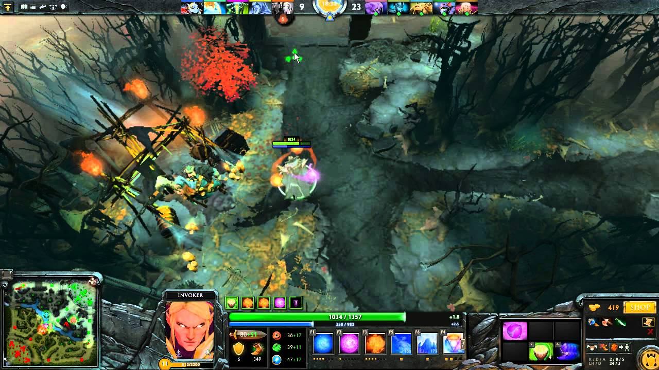 Dota 2: Пексик играет за Инвокера (Invoker), бой 3 из 3 - win смотреть онлайн