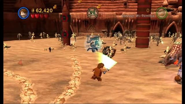 Lego Stars Wars 3: The Clone Wars (Wii U) Part 1: "Geonosian Arena" смотреть онлайн