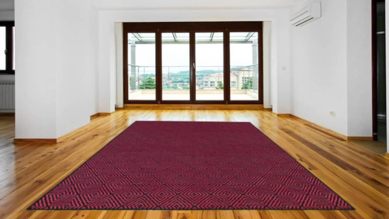Red Black Woven Diamond Geometric Pattern Area Rug - POSH RUG смотреть онлайн