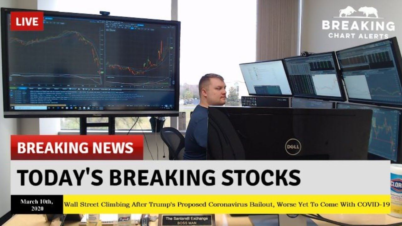LIVE TRADING - Wall Street Climbing After Trump's Proposed Coronavirus Bailout