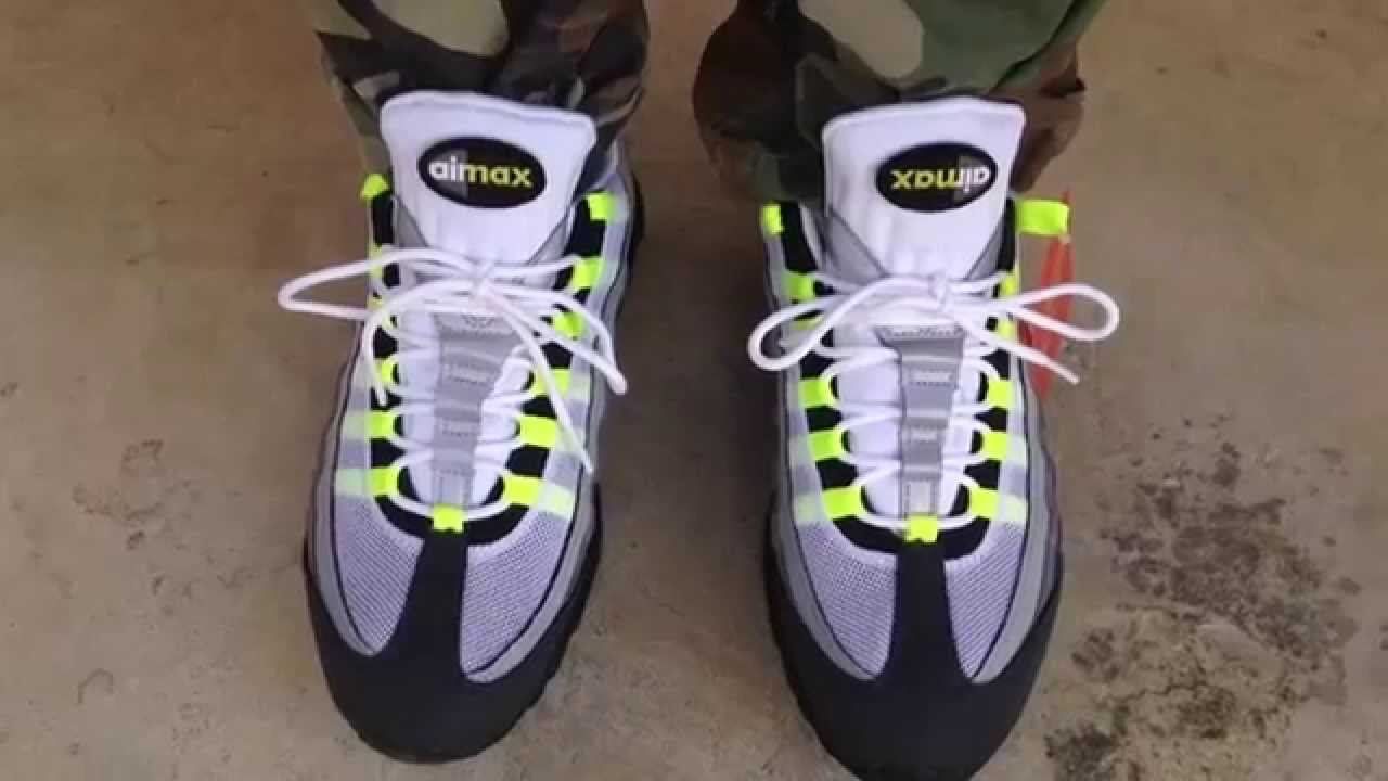 Nike Air Max 95 Patch "Neon" on feet смотреть онлайн